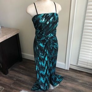 As U Wish Sequin Evening Gown Floor Length